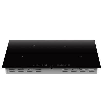 Wiggo WH-B834IRS(B) – Inductiekookplaat – 77 cm breed – 4 kookzones – Touchbediening – Zwart – 7100W