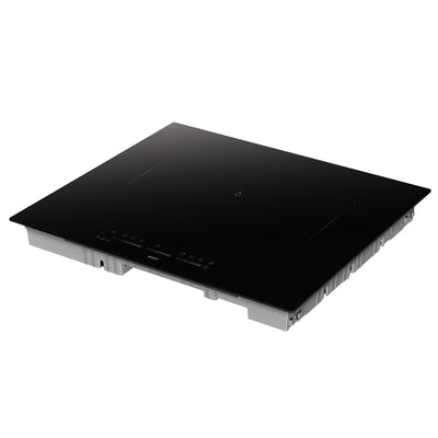 Wiggo WH-B935IRS(B) – Inductiekookplaat – 90 cm – 5 zones + 2 bridges – 7600W – Touch – Zwart – Keramisch glas – 3-fase