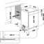 Whirlpool WBC3C26B - Inbouw vaatwasser - Half geïntegreerd