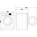 Whirlpool FFWDD1076258B - Was-droogcombinatie