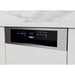 Whirlpool WSBO3O23PFX - Inbouw vaatwasser - Half geïntegreerd