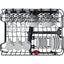 Whirlpool WSBO3O23PFX - Inbouw vaatwasser - Half geïntegreerd