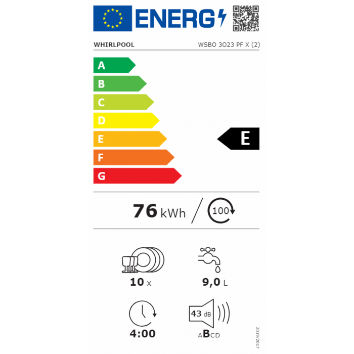 Whirlpool WSBO3O23PFX